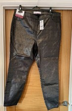 NEXT Black Shimmery Leggings. Size 20. NWT