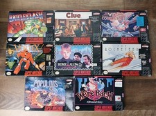 SNES Super Nintendo Lot of 8 Games With Boxes - No Manuals - Home Alone Clue Etc