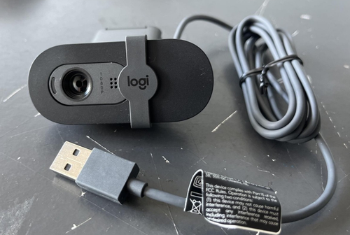 Logitech Brio 101 Full HD 1080p Webcam micro intégré, obturateur de confidentialité, USB-A, noir - Photo 4/4