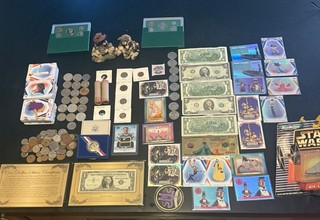 HUGE COLLECTION OF COINS CARDS SILVER BILLS Lots of grandpa’s stuff