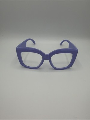 Brille ohne Korrektur Damen Flieder Oversize Neu Box Studio