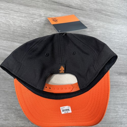Netherlands KNVB Hat Cap Snap Back Black Orange Soccer Football Mens One Size - Picture 6 of 11