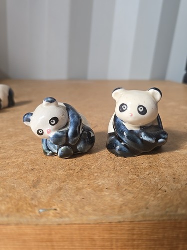 Panda Ceramic Figures X 7 - Picture 14 of 24
