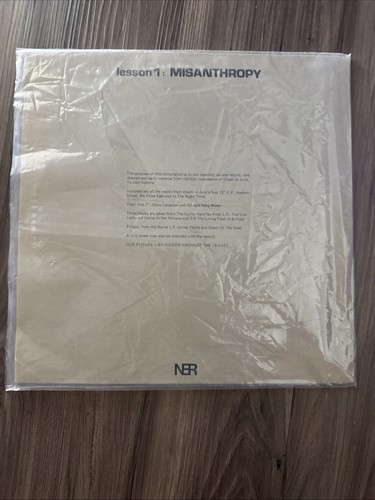 Death In June Lesson 1: Misanthropy Vinyl LP goth neo folk '86 uk ner badvc726 ! - Picture 2 of 2