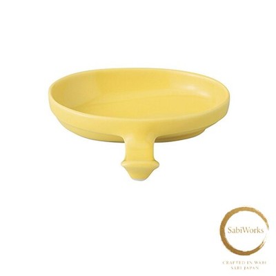New Saikai Ware Saikaitoki Hasami Ware 14830 Yellow Low Salt Plate