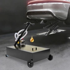 12V 15gal Oil Drain Pan Electric Pump Oil Drain Pan Oil Drain Cart 4500r/min