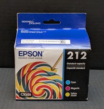 Multi Pack Epson 212 Series Ink Cartridges Cyan Magenta Yellow New Sealed