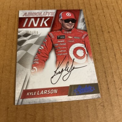 2017 Absolute Ink AUTO SP /99 Kyle Larson #AI-KL NASCAR Racing Card (f3)