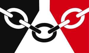 Black Country Flag Self Adhesive Vinyl Sticker