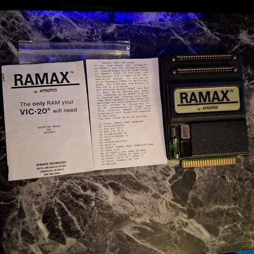 Ram Expansion 8K Pour Commodore Vic 20 - Vintage, Fonctionnel