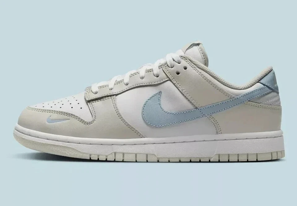 Nike Dunk Low WMNS tamanho 12W branco/LT azul arsenal HF0023-100 envio rápido - Imagem 3 de 4