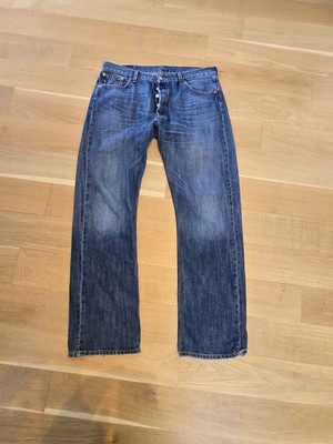 Levi's 501 W36 L34 Herren Jeans Mittelblau Vintage Look Knopf 092 #7