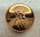 1956 GEM BU Proof Cameo Lincoln Wheat Penny