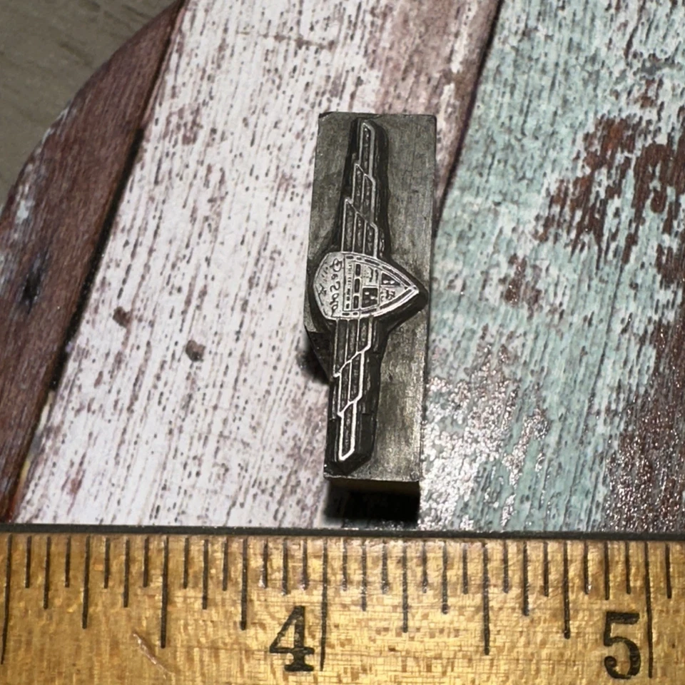 Printing Block ( Desoto Logo Emblem ) Lead Block - Image 4 of 4