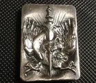 4oz Silver EAGLE with SKULL & SWORD, Reckless Metals, Limited Edition #27