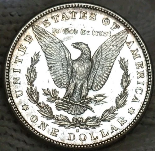 1881-s Morgan Silver Dollar Brilliant Uncirculated Slight Cameo & Mirrors