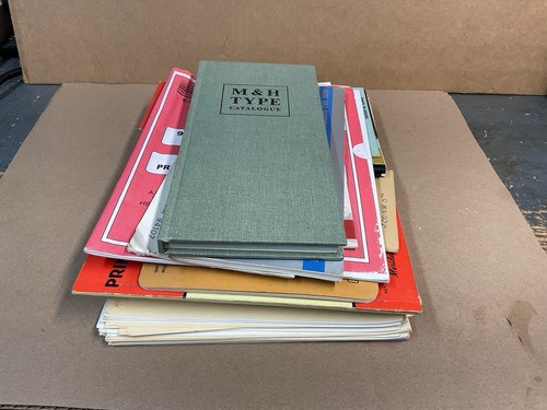 Letterpress Books, Catalogs & Pamphlets