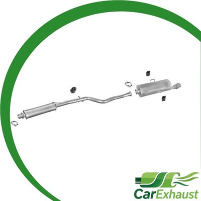 Auspuff für CITROEN SAXO 1.6 VTS 120PS 2000-2004 Schalldämpfer