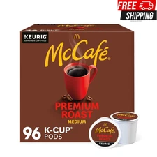 McCafe, Premium Roast Coffee, Keurig Single Serve K-Cup Pods, 96 Count