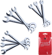 Super-thin Open End Wrench Set Sae 10-piece Including 532 316 1364 732