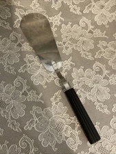 Vintage Vollrath Short Stainless Steel Spatula With Black Handle 11” Rare