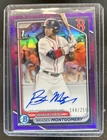 2024 Bowman Draft Braden Montgomery Chrome Auto Purple Refractor 1st #/250