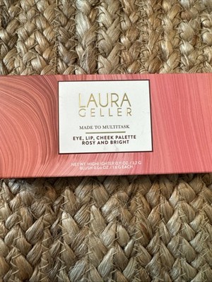 Laura Geller made to multitask eye lip cheek palette in rosy and bright NIB