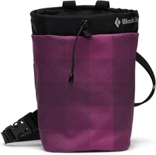 Black Diamond Gym Chalk Bag for Rock Climbing, Purple Square, Medium/Large