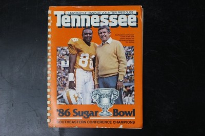Tennessee Volunteers Press Guide 1985-86 Sugar Bowl Johnny Majors Tim McGee