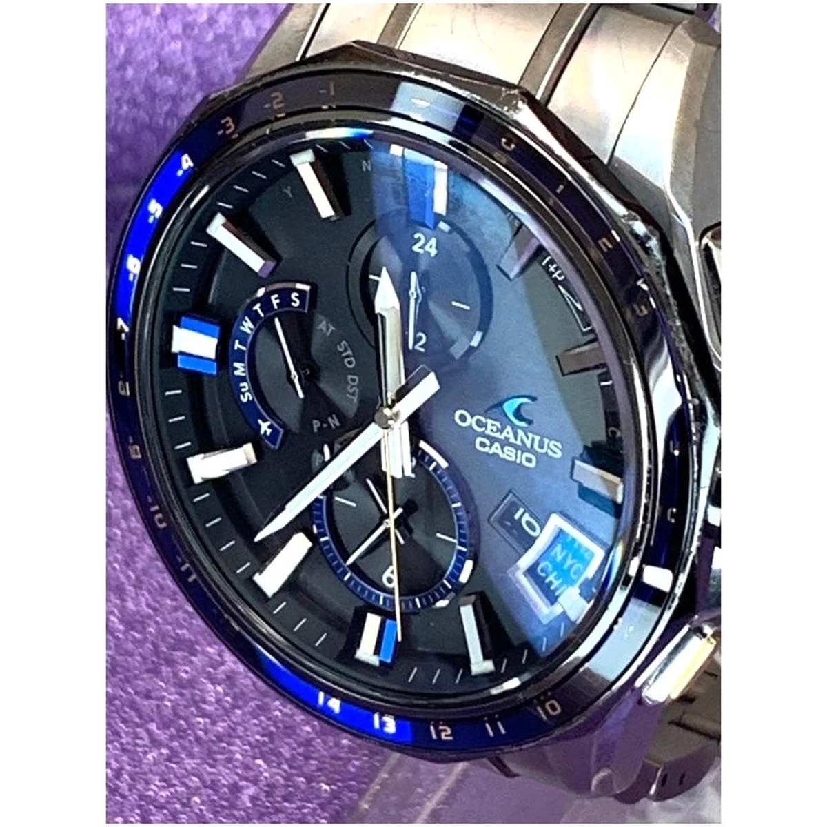 Reloj Casio Oceanus OCW-G2000G-1AJF GPS Bluetooth Radio Solar Titanio