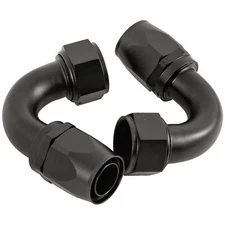 2PCS 20AN 120 Degree Swivel Hose End Fitting Adaptor Fit Oil Fuel/ Gas Hose Line