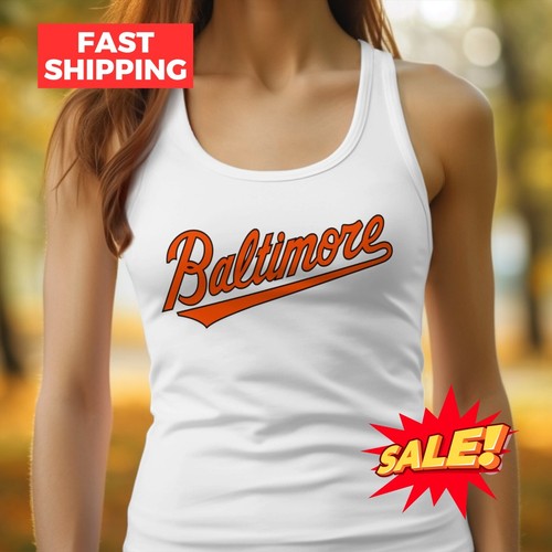 New! Baseball Women's Racerback White Tank Top, Ladies Team Sports Fan Gear - Picture 5 of 32