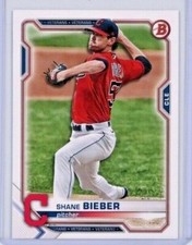 2021 Bowman Baseball #28 Shane Bieber - Cleveland Indians - MINT