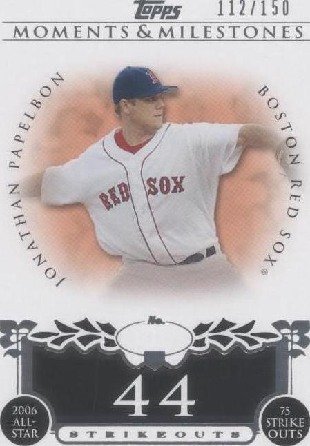 2008 Topps Moments & Milestones - Jonathan Papelbon #44-44 - 1 of 1