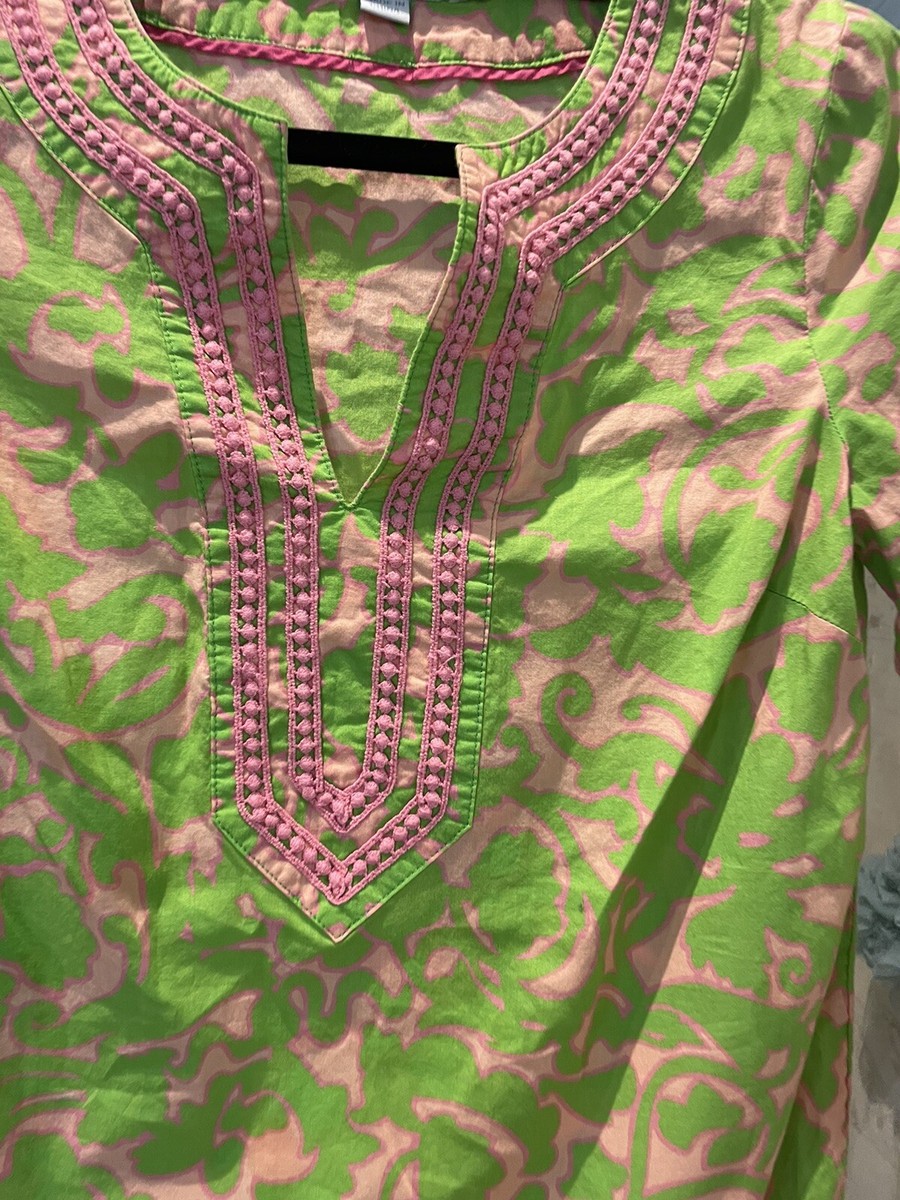 green emerald velvet dress Cotton Midi Shirt Dress-Green Tambourine, Pink Stripe