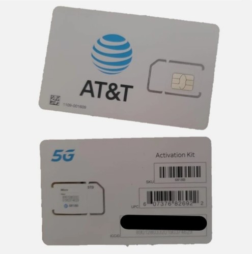 SIM TRIPLE ATT 5G Card Mini Micro Nano Use On Any ATT Device ...