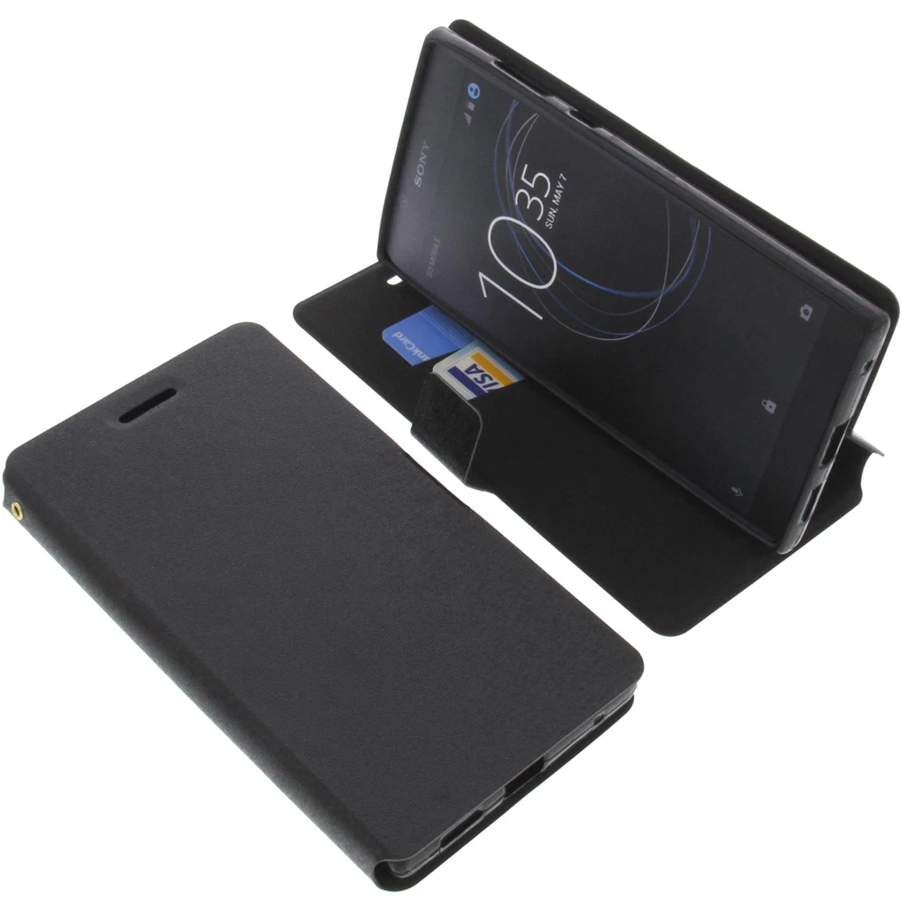 mumbi Custodia compatibile con Sony Xperia X, nero