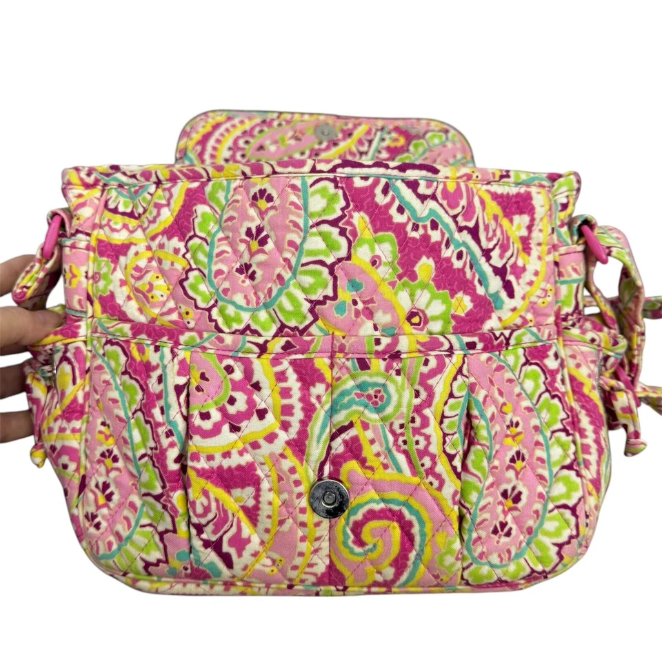 Bolso Bandolera Vera Bradley Retirado Capri Melón Acolchado Multicolor Paisley Foto 3 de 4