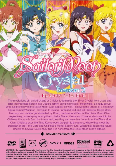 Sailor Moon Crystal Season 3 Blu-ray & DVD Anime