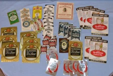 Lot of 46 Mixed LOT Whisky Bottle Labels Mr. Boston, Mr, Kentucky + Many others