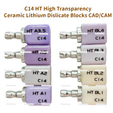 C14 HT Dental Glass Ceramic Lithium Dislicate CAD/CAM Cerec Blocks Emax