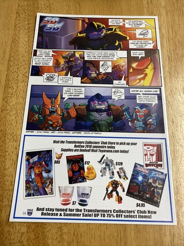 TRANSFORMERS COLLECTORS CLUB MAGAZINE #70 August / September 2016 - Picture 6 of 10