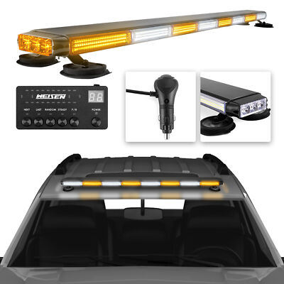 50'' LED Strobe Light Bar Car Truck Rooftop Emergency Safety Warning Flash Lamp