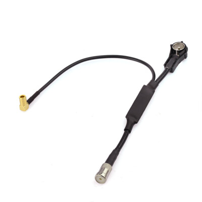 DAB DAB+ FM AM Antenna Aerial Splitter ISO Adapter Cable for Car Digital Radio