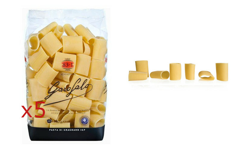 Paste Garofalo Schiaffoni of Wheat Hard Paste Gragnano Igp 5 Mens 500gr