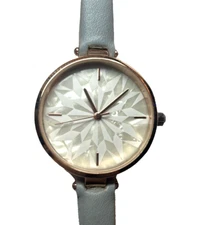 Charming Charlie Women’s 9.5” Rose Gold Watch Gray Band New Battery 