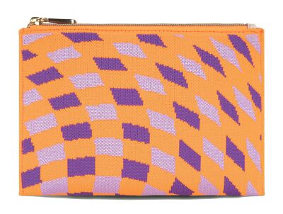 Oilily Phoebe Pouch Knitwear Utensilientasche Tasche Orange Crush neonorange