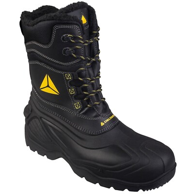 Delta Plus Eskimo kanadische wasserdichte Thermo Fleece gefütterte Winter Sicherheitsstiefel Gr.