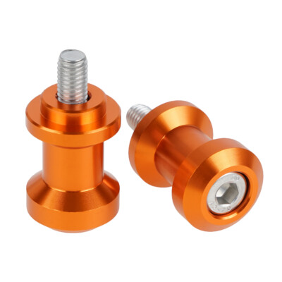 10mm Orange Swingarm Spools for KTM DUKE 690 990 SM Kawasaki ZX-9R