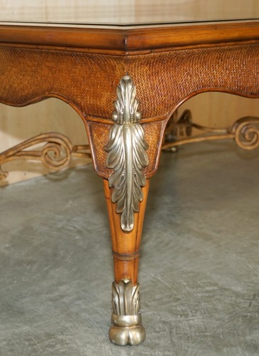 EXQUISITE EXTRA LARGE THOMASVILLE SAFARI COLLECTION OCCASIONAL COFFEE TABLE - Picture 17 of 24